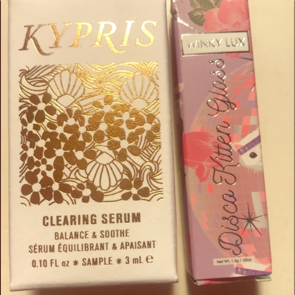 KYPRIS Beauty Clearing Serum & Winky Lux Lip Gloss